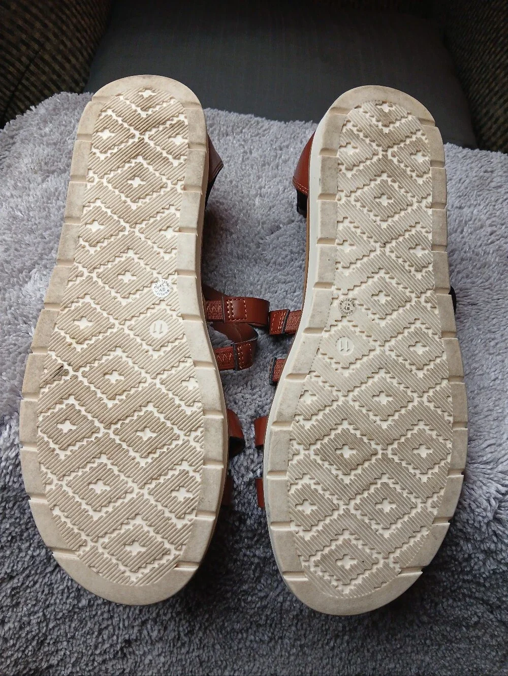 a.n.a Ana Natalia Brown Strappy Zip Back Gladiator Sandals 11M